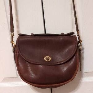 Coach Brown Leather Crossbody Bag